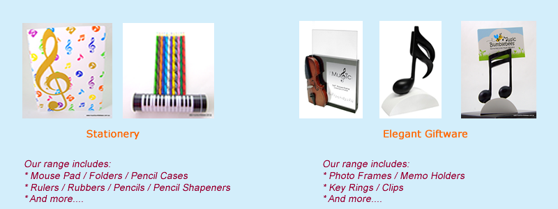 Music Bumblebees Stationery, Giftware, gifts